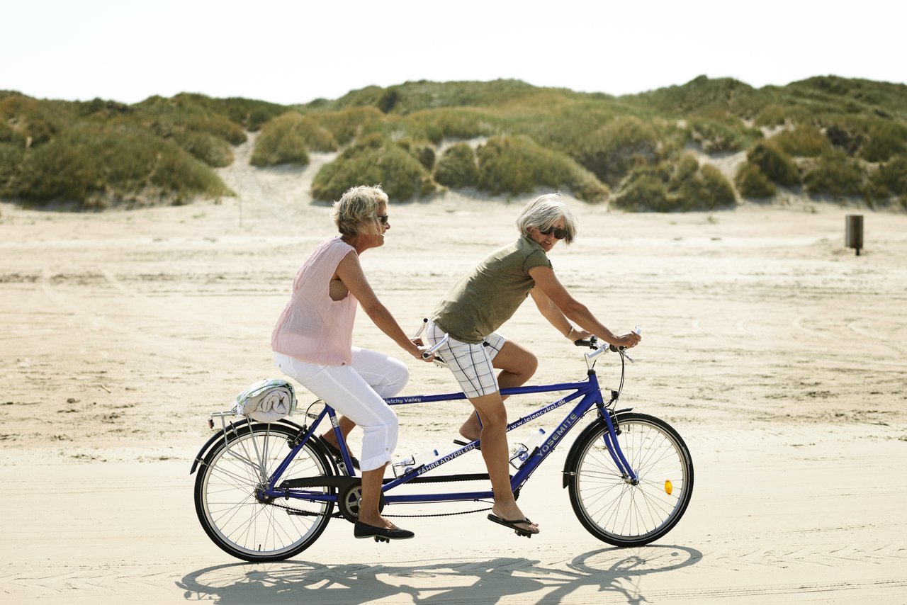 Radfahren am Nordseestrand